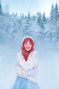 唯美浪漫冬季美女摄影精美图片