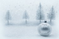 唯美冬季圣诞彩球背景图片大全