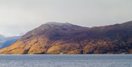 秋天峡湾山水风景精美图片