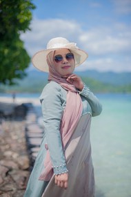 印度尼西亚美女度假高清图片