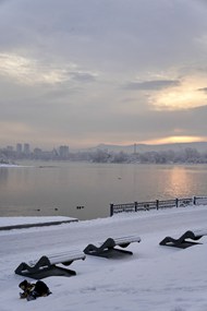 冬季叶尼塞河岸精美图片