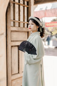 越南传统服饰美女摄影图片大全