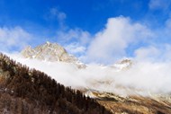 冬季阿尔卑斯山脉风景图片下载