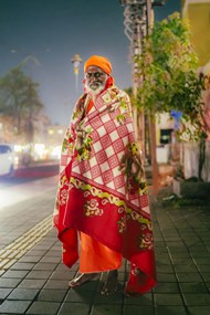 午夜印度街头老人精美图片
