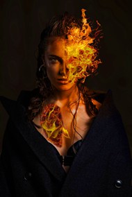 创意火焰人物写真精美图片