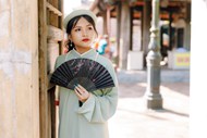越南传统服饰美女摄影图片大全