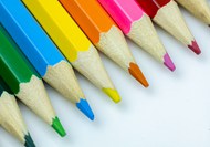 彩色铅笔画笔高清图片