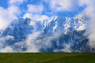 冬季巍峨阿尔卑斯山雪山风光图片大全