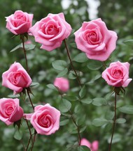 粉色蔷薇花卉图片