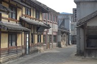 历史古城街道街景建筑图片下载