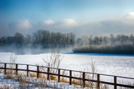叶尼塞河冬天风景高清图片