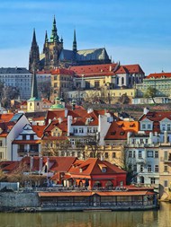 布拉格城市风光写真图片