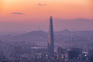 韩国乐天塔建筑写真精美图片