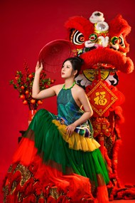 亚洲美女春节个人摄影艺术照高清图片