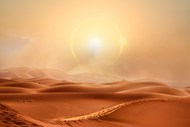 金色沙漠烈日当空精美图片