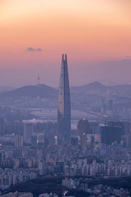 韩国摩天大楼乐天塔精美图片