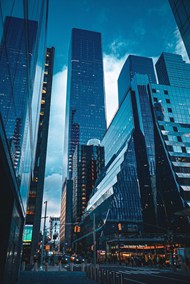 美国纽约市哈德逊码摩天大楼高清图片