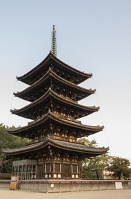 日本奈良兴福寺建筑写真高清图片