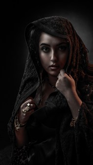 埃及美女黑色艺术写真精美图片