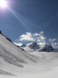 冬季阿尔卑斯山风光写真高清图片