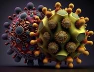 病毒3D立体模型高清图片