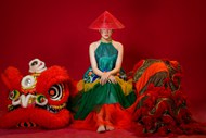 传统中国年春节美女摄影高清图片