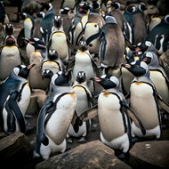 南极洲企鹅群图片大全