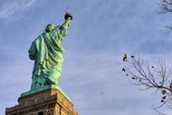 美国纽约自由女神像写真高清图片