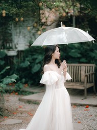 亚洲美女一个人婚纱摄影写真精美图片