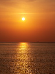 黄昏大海夕阳氛围感图片大全