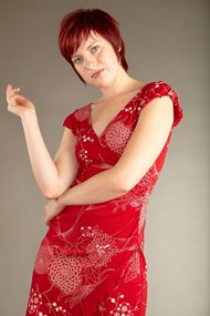 欧美时尚红色诱惑美女人体摄影高清图片