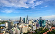 越南摩天大楼建筑群写真高清图片