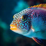 水族馆热带彩虹鱼精美图片