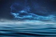 唯美蓝色海洋梦幻星空精美图片