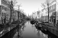 阿姆斯特丹城市黑白写真图片
