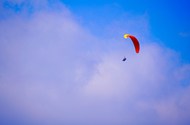 高空滑翔伞极限运动精美图片