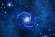 唯美蓝色星空星云星系精美图片