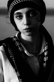 伊朗美女黑白肖像摄影写真高清图片