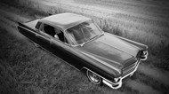 凯迪拉克古董汽车黑白写真精美图片