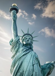 美国自由女神像雕像建筑写真精美图片