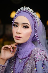 伊斯兰传统服饰美女摄影高清图片