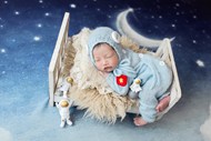 新生满月宝宝艺术照写真高清图片