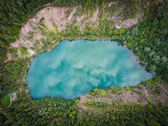 国家自然公园山水湖泊鸟瞰图写真图片大全