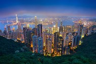 繁华中国城市建筑夜景写真图片下载