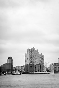 易北河黑白建筑风景写真精美图片