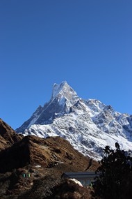 冬季喜马拉雅山脉风光写真高清图片