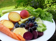 素食主义者蔬菜水果拼盘食物写真高清图片
