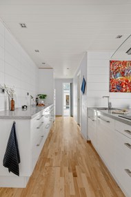白色开放式家具厨房写真精美图片