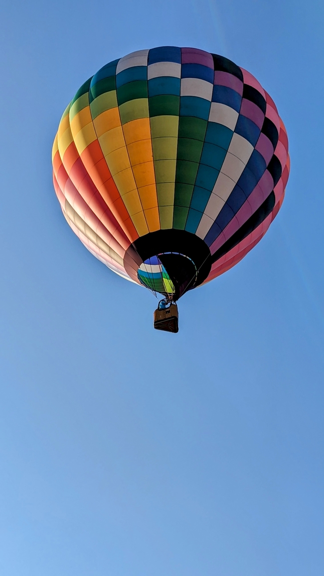 蓝色天空彩色热气球写真图片大全