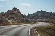 荒野石头山脉公路写真精美图片